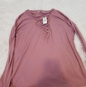 Pink long sleeve shirt